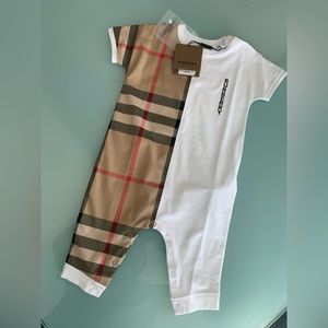 NWT Burberry baby onesie 12M